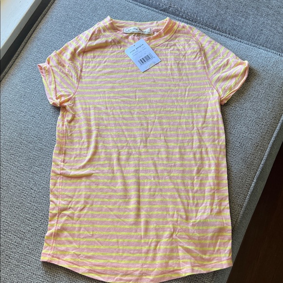 We The Free Other - We The Free Pink and Yellow Striped Tee